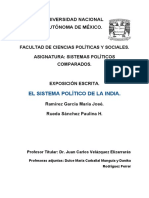 EXPO Revisada y Corregida - Sistema Político de INDIA - María José Ramírez y