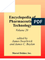Encyclopedia of Pharmaceutical Technology, Volume 20