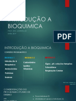 AULA 1A - Introdução Bioquimica - MOREIRA AH - UNEB