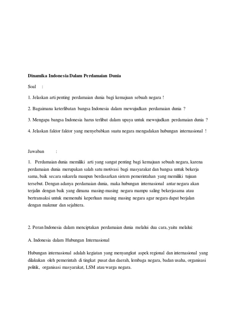 Menjembatani Diplomasi dan Dinamika Lokal