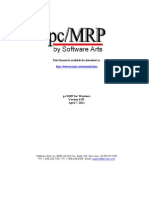 pc/MRP Manual for Manufacturing ERP Software