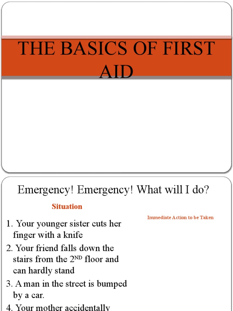 First Aid Basics and Principles | PDF | First Aid | Medical Specialties