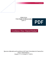 Reglas de diferenciación: Ejercicios de derivadas y aplicaciones económicas