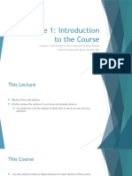 Lecture 1- Introduction to the Course(2)