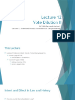 Lecture 12 - Vote Dilution II