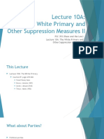 Lecture 10A - White Primary and Other Suppression Measures II