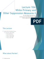 Lecture on the White Primary and Suppression Measures