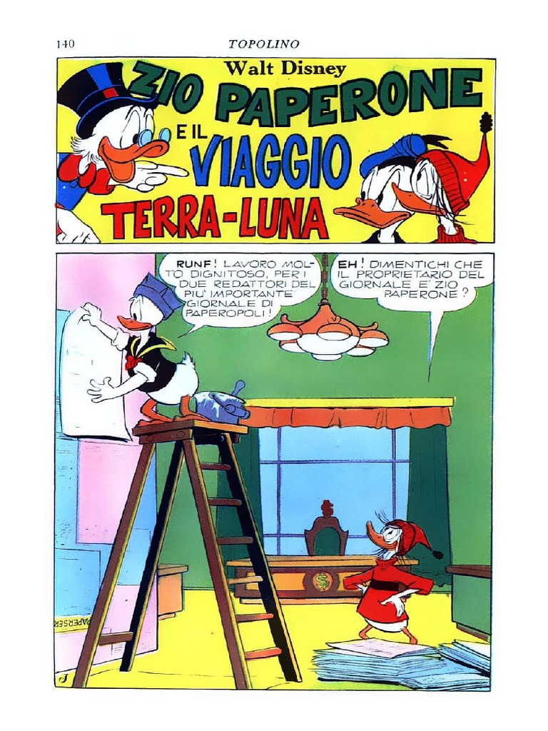 Zio Paperone e Il Viaggio Terra Luna | PDF