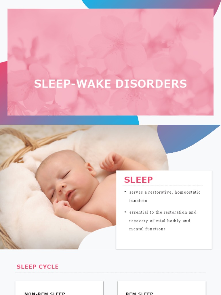 Sleep-Wake Disorders | PDF | Insomnia | Sleep