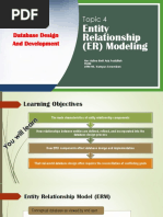 TOPIC 4 ER Modeling