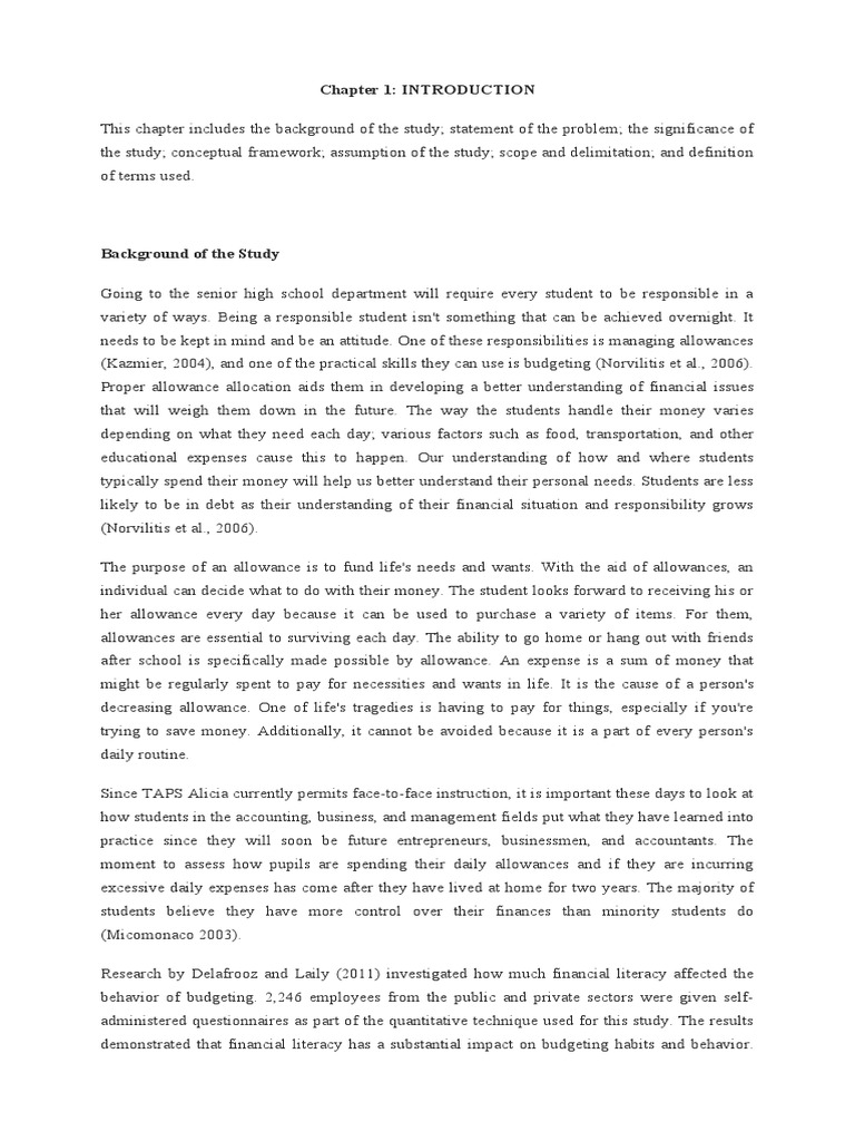 Correlation of Student Allowances and Expenses | PDF | Attitude ...