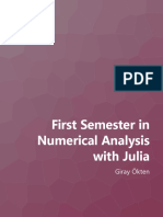 First Semester in Numerical Analysis With Julia - Okten