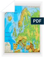 Europa - Harta Fizica