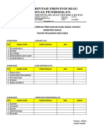 Jadwal Supervisi Bulan Nopember 2021