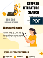 Steps in Literature Search