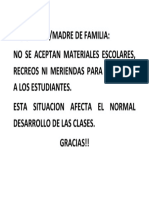 Aviso para Regentes