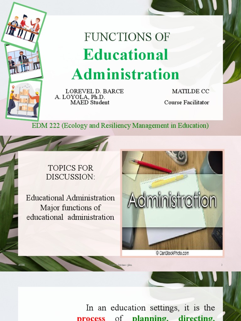 educational administration pdf