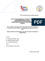Tema: Impacto Social Del Proyecto Autoconstrucción de 53 Viviendas, en El Barrio 18 de Mayo Distrito V, Del Municipio de Managua en El Año 2005