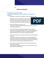 Hola de Trabajo Sobre Violencia y Conflictividad