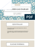 ANALISIS GAS DARAH MENENTUKAN KONDISI ASIDOSIS ALKALOSIS