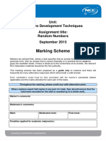 SDT September 2015 Marking Scheme Final