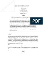 ELECTRON DIFFRACTION Report