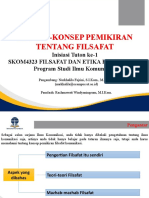 Materi Sesi 1 Filsafat Dan Etika Komunikasi Skom 4323 - Konsep-Konsep Pemikiran Tentang Filsafat