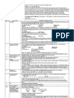 INSTRUCTIONS FOR FILLING FORM 49A