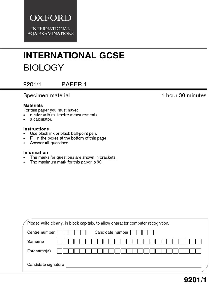 9201 92011 international gcse biology specimen paper v2 pdf glucose