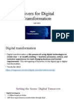 Drivers For Digital Transformation
