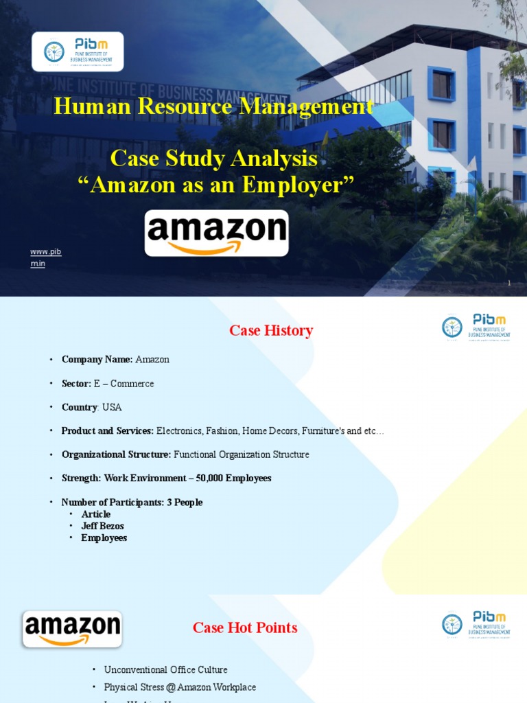 amazon as an employer case study problem and solution