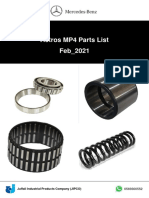 Actros MP4 Parts List Feb 2021 NOQTY