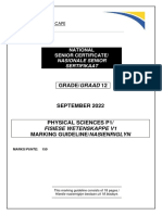 Phys Sciences p1 Gr12 Memo Sept2022 - Afr+engl