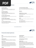 CFI Financial Analysis Glossary