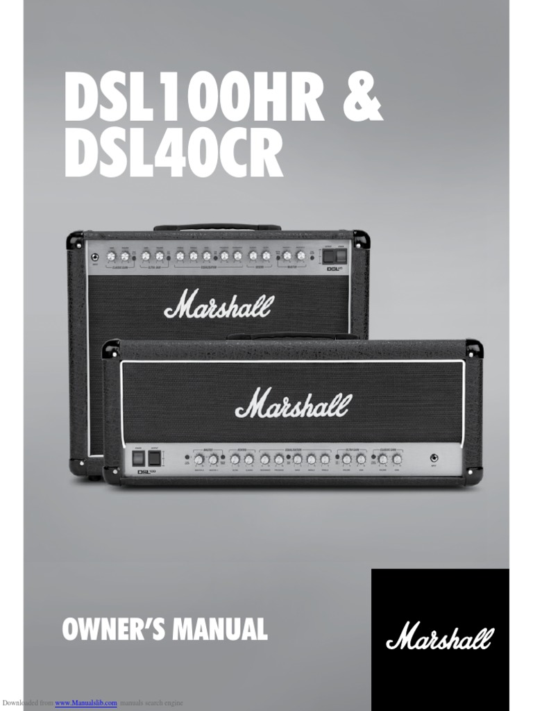 DSL100HR & DSL40CR Owner