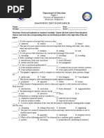 Grade 10 Test Questions