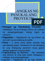 Balangkas NG Panukalang Proyekto