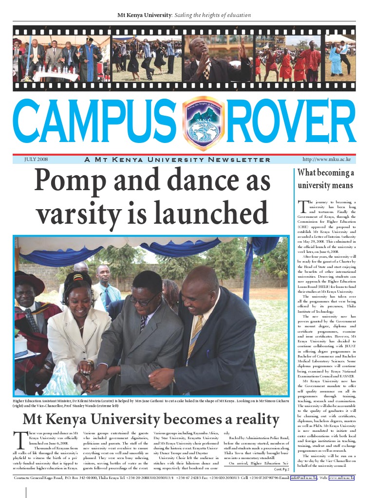 MKU Launches with New Programs | PDF | University | Kenya