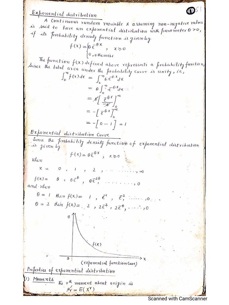 Exponential Distribution | PDF