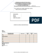 Format Kisi-Kisi Soal PAS