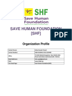 SAVE HUMAN FOUNDATION SHF PROFILE