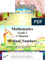 GRADE 2 QI MATH Ordinal - Numbers