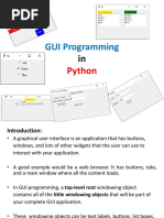 Tkinter GUI Programming in Python