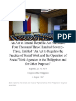Amendments to Social Work Practice Act