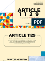 Article 1129 Prescription