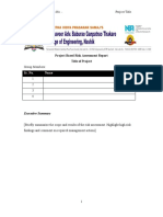 Project Risk Assessment Format