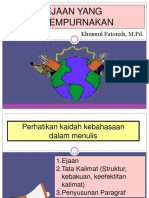 Ejaan Yang Disempurnakan: Khusnul Fatonah, M.PD