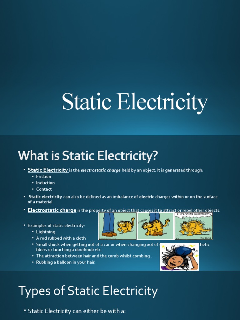Static Electricity PDF Electric Charge Electrostatics