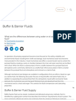 Buffer & Barrier Fluids - Pumps & Systems