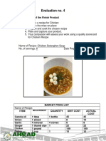 Chicken Sotanghon Soup Evaluation